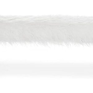 New Classic Furniture Marilyn Upholstered Glam Faux Fur Bench, 48.75-inch, White