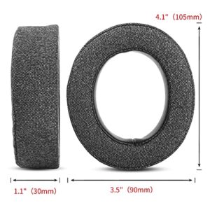 HS70 Earpads Upgrade Thicker Fabric Ear Pads Cushion Replacement Compatible with Corsair HS70 Pro HS60 Pro HS50 Pro Headphone