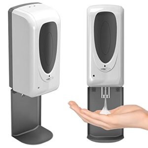 itouchless sensor sanitizer dispenser with wall mount, 1000 ml capacity, accommodates gel, liquid, alcohol, touchless and automatic for enhanced hygiene in lobbies, stores, schools, healthcare