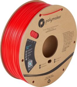 polymaker abs filament 1.75mm red, abs 3d printer filament 1.75mm heat resistant filament 1kg - polylite red abs 3d printing filament 1.75mm, strong & durable