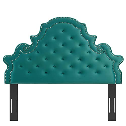 Modway Diana Tufted Performance Velvet Headboard, Full/Queen, Teal