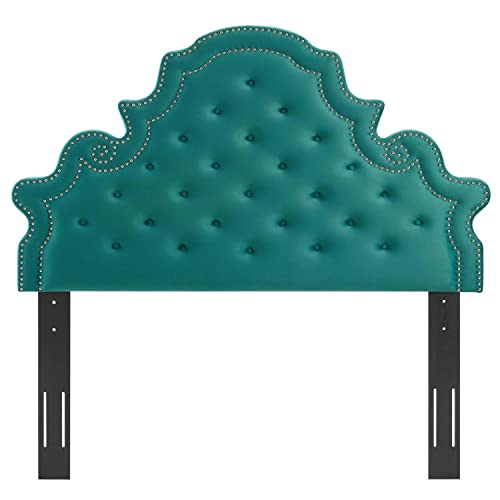 Modway Diana Tufted Performance Velvet Headboard, Full/Queen, Teal