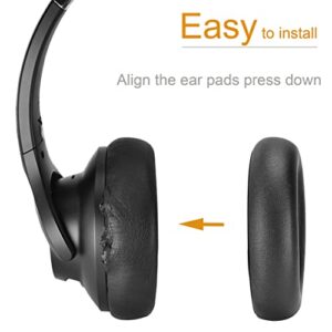 Life Q30 / Q35 Earpads - defean Replacement Ear Cushion Foam Cover Ear Pads Compatible with Anker Soundcore Life Q30 / Q35 BT Headphones, Softer Leather,High-Density Noise Cancelling Foam (Black)