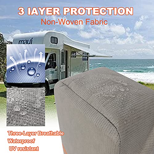 Electric Tongue Jack Cover Universal RV Electric Tongue Trailer Protective Cover Camper Accessories for Outside(14″H x 5″W x 10″D)