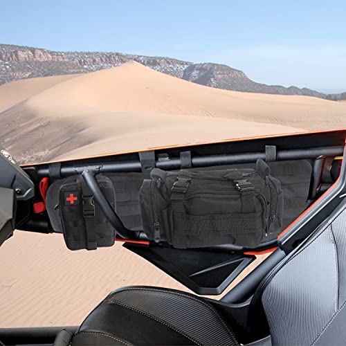 X3 Door Bag, Door Mat Capable of Hanging Molle Bag and Molle Panel Cover with Storage Function, Compatible with the Left and Right Sides of the Front Door of 2017 2018 2019 2020 2021 Can Am X3 Maverick X RS DS Max Turbo R Left Accessories