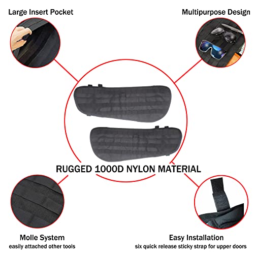 X3 Door Bag, Door Mat Capable of Hanging Molle Bag and Molle Panel Cover with Storage Function, Compatible with the Left and Right Sides of the Front Door of 2017 2018 2019 2020 2021 Can Am X3 Maverick X RS DS Max Turbo R Left Accessories