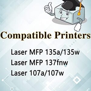 MM MUCH & MORE Compatible Toner Cartridge Replacement for HP 105A W1105A to use for Laser Pro MFP 137fnw 107a 107w 135a 135w Printers (1-Pack, Black)