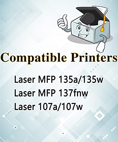 MM MUCH & MORE Compatible Toner Cartridge Replacement for HP 105A W1105A to use for Laser Pro MFP 137fnw 107a 107w 135a 135w Printers (1-Pack, Black)