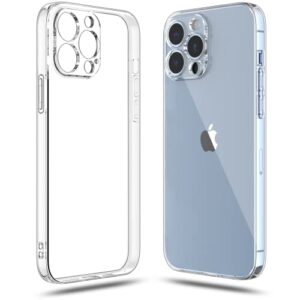 shamo's clear case for iphone 13 pro max case (2021), shockproof bumper cover soft tpu silicone transparent anti-scratch, hd crystal clear