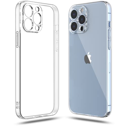 Shamo's Clear Case for iPhone 13 Pro Max Case (2021), Shockproof Bumper Cover Soft TPU Silicone Transparent Anti-Scratch, HD Crystal Clear