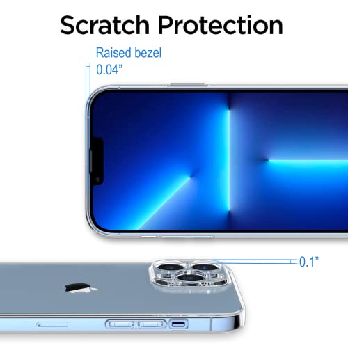 Shamo's Clear Case for iPhone 13 Pro Max Case (2021), Shockproof Bumper Cover Soft TPU Silicone Transparent Anti-Scratch, HD Crystal Clear