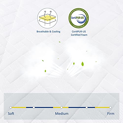 HOXURY Full Mattress, 10 Inch Hybrid Mattress Full Size, Memory Foam & Individually Wrapped Pocket Coils Innerspring Mattress in a Box, Pressure Relief & Cooler Sleeping