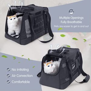 VEAGIA Cat Carrier,Pet Carrier,Cat Carriers for Medium Cats Under 25,Soft Puppy Travel Bag Carriers for Small Dogs Airline Approved