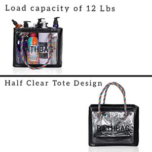 Caddy Portable Folding Utility Shower Beach Caddy Tote Bag with Mesh Bottom and Handles, Heavy-Duty Collapsible Waterproof Pool Bag for Beach Basket, Shower Caddy Quick Dry Reusable Shower Caddy tote