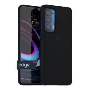 motorola moto edge 2021 / edge 5g uw protective case- black precision fit shock absorbing cases for enhanced phone grip, style, drop protection [not for edge/edge+ 2020]