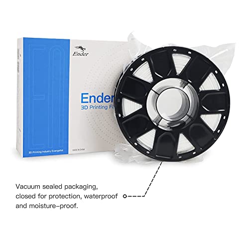 Creality Ender PLA 3D Printer Filament, Dimensional Accuracy +/- 0.03 mm, 1 kg (2.2 LBS) Spool, 1.75 mm, Black