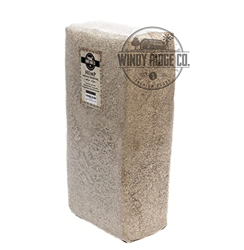 windy ridge co. Hemp Bedding for Chicken Coops, Rabbits, Horses, Small Animals, Reptiles - 33lb Bag, All Natural, Odor Absorbent, Biodegradable, Low Dust