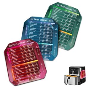 Air Fryer Cheat Sheet Magnets Cooking Guide, Air Fryer Magnetic Cheat Sheet Set Cooking Times Chart - Instant Vortex Air Fryer Accessories Oven Cooking Pot Temp Cookbooks (RGB)