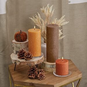 Root Candles Beeswax Blend Timberline Unscented Pillar Candle, 3 x 3-Inch, Butterscotch