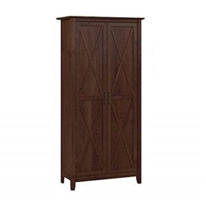 Bush Furniture Key West Kitchen Pantry Cabinet, Bing Cherry