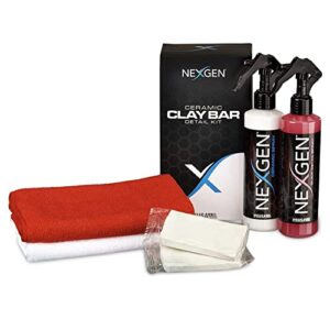 nexgen premium clay bar kit — complete car cleaning kit — 5 piece professional-grade clay bars auto detailing wax kit for cars, rvs, motorcycles, boats, and atvs