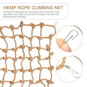 POPETPOP Pet Climbing Rope Net Bird Climbing Rope Ladder Parrot Cage Hanging Toys for Small Animal Hamster Conures Parrots Love Birds Finches