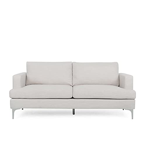 Christopher Knight Home Dallin Sofas, Beige + Silver