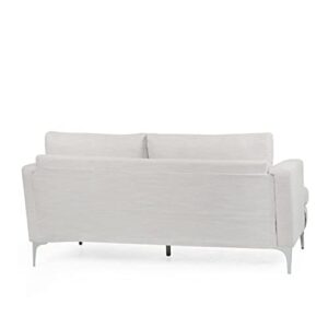 Christopher Knight Home Dallin Sofas, Beige + Silver