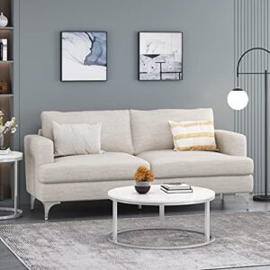 Christopher Knight Home Dallin Sofas, Beige + Silver