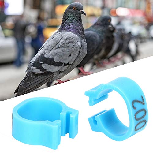 01 Bird Foot Clip, Easy to and Use Poultry Leg Rings and Light Weight Bird Leg Bands for Homing Pigeons for Outdoor(Blue)