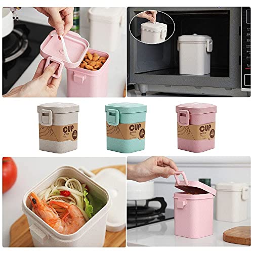 Meltset Bento Boxes Lunch Box for Kids Adults with Insulation Bags, Spoon and Fork, Stackable Meal Prep Container, Japanese Bento Lunch Box 3-In-1 Compartment Leak-proof Layered Lunch Box