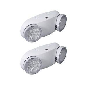 cm mzy emergency lights with battery backup,commercial emergency light,two adjustable led light head emergency lighting fixtures,120-277v ac, ul certified (2pcs)
