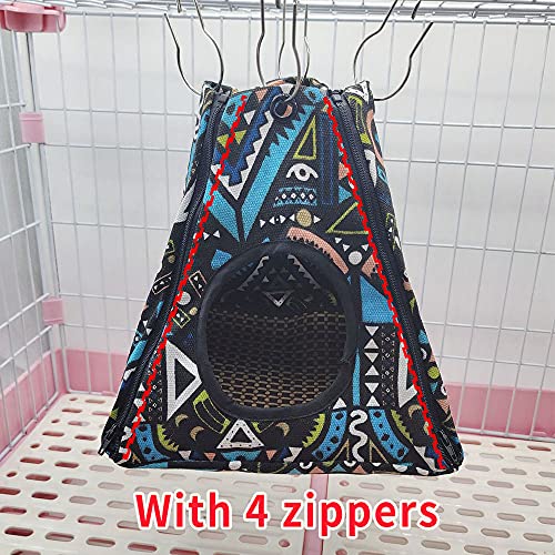 Oncpcare Hanging Hamster Rat Hammock Tent Guinea Pig Bed Nest House Chinchilla Hideout Rat Toys Cage Accessories for Small Animals Sugar Gliders