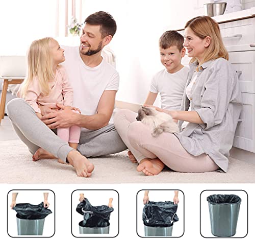 Hudada Kitchen Trash Can 13 Gallon Garbage Can Brushed Stainless Steel Waste Bin Automatic Trash Can Touch Free High Capacity 50 Liter with Lid for Kitchen Home Office Living Room Bedroom