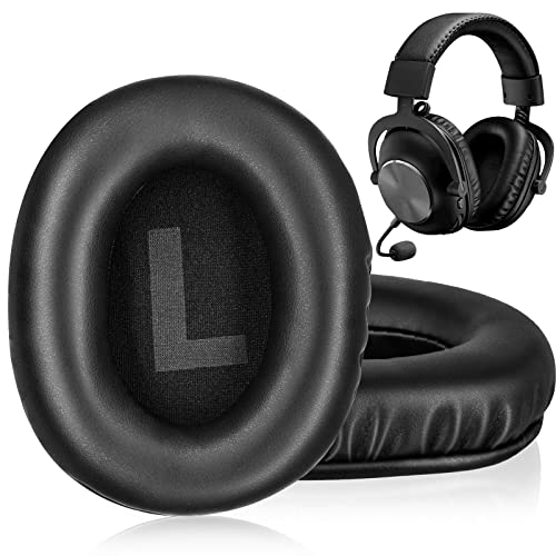 Replacement Earpads for Logitech G Pro/G Pro X Gaming Headphones-Headphone Ear Pads for  Logitech G Pro/G Pro X Gaming Headphones (Leather)