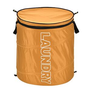 orange pop up laundry hamper collapsible with lid dirty clothes hamper laundry basket storage hamper organizer for home, laundry, travel