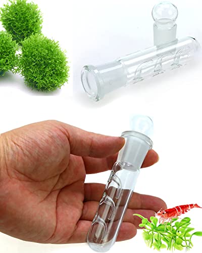 Aquarium Supplies Planaria Trap Crystal Red Shrimp Tank Aquarium Bristle Worm Catcher, Shrimp Dwarf Shrimp Ghost Shrimp Live Freshwater Cleaning Supplies Clear Glass Leeches Catching Tube (3 Holes)