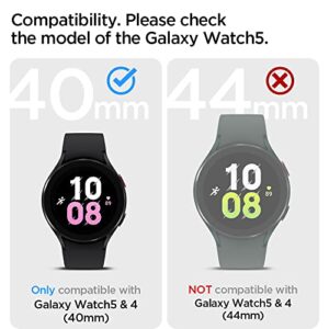 Spigen Liquid Air Armor Designed for Samsung Galaxy Watch 5, Galaxy Watch 4 Case 40mm (2022/2021) - Matte Black