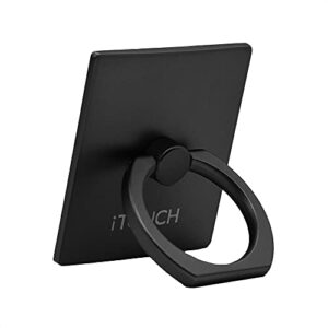 itouch metal phone ring grip holder 360 degree rotation for universal cellphones gun metal phonering-201