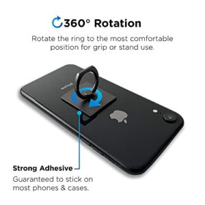 iTouch Metal Phone Ring Grip Holder 360 Degree Rotation for Universal Cellphones Gun Metal PHONERING-201