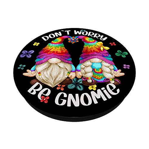 Gnome Don`t Worry Be Gnomie - Cute Pattern For For Women PopSockets Swappable PopGrip