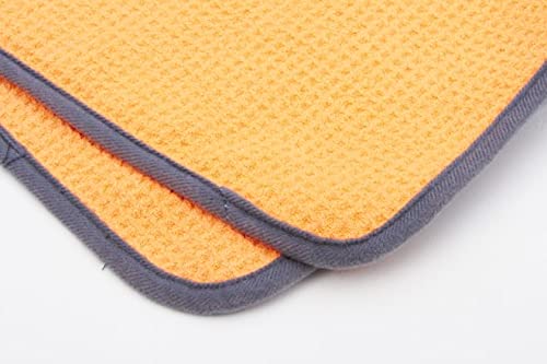 One Pass WaterBlade - Large Microfiber Cleaning Cloth - Waffle Weave Finishing Towel for Car Detailing and More - 20" by 30"