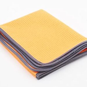 One Pass WaterBlade - Large Microfiber Cleaning Cloth - Waffle Weave Finishing Towel for Car Detailing and More - 20" by 30"