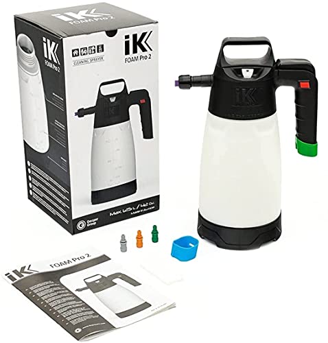 Lumintrail iK Foam PRO 2 Pump Sprayer, Professional Spray Bottle for Automotive Cleaning, Detailing, and Industrial Cleaning, Bundle with a Keychain Light