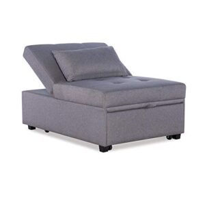pemberly row convertible sofa bed in gray