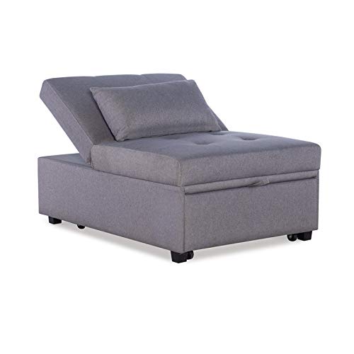 Pemberly Row Convertible Sofa Bed in Gray