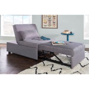 Pemberly Row Convertible Sofa Bed in Gray