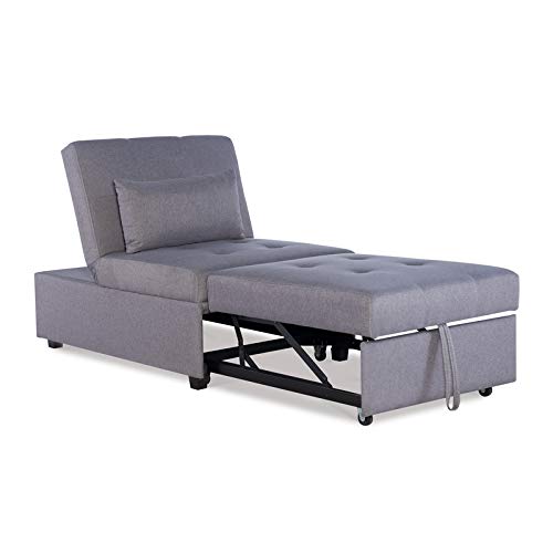 Pemberly Row Convertible Sofa Bed in Gray