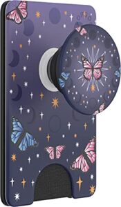 popsockets: phone wallet with expanding phone grip, phone card holder - retrograde butterfly