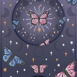 PopSockets: Phone Wallet with Expanding Phone Grip, Phone Card Holder - Retrograde Butterfly